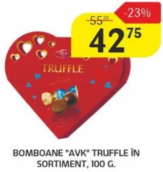 Bomboane „AVK” Truffle în sortiment, 100 g