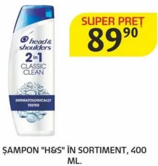 Șampon „H&S” în sortiment