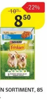 Hrană „Friskies” în sortiment, 85 g