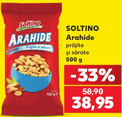 SOLTINO Arahide prăjite și sărate, 500 g