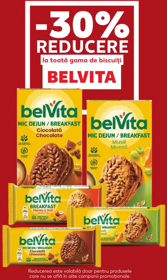 Biscuiți BELVITA — toată gama