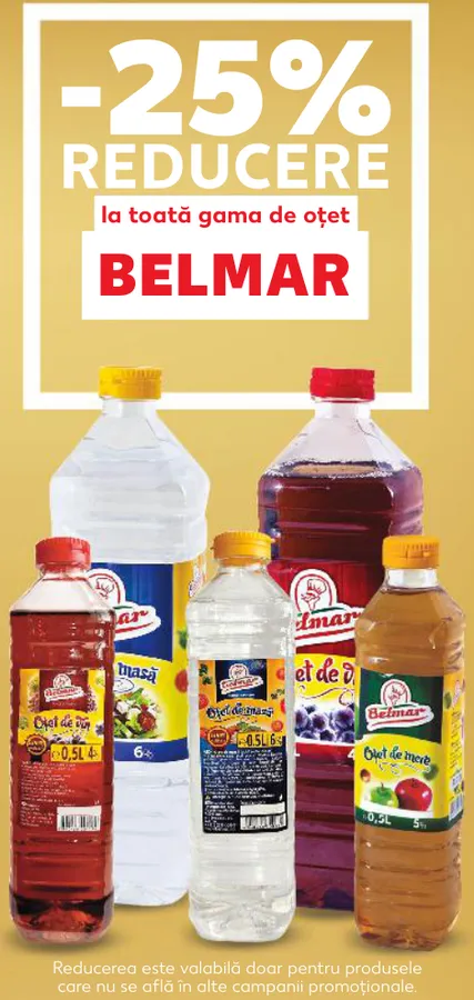 Oțet BELMAR — toată gama