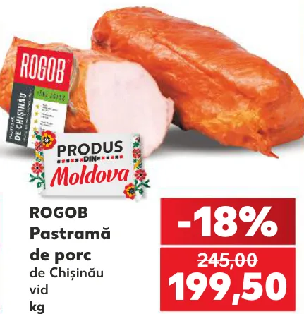 ROGOB Pastramă de porc de Chișinău, kg