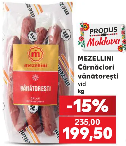 MEZELLINI Cârnăciori vânătorești, kg