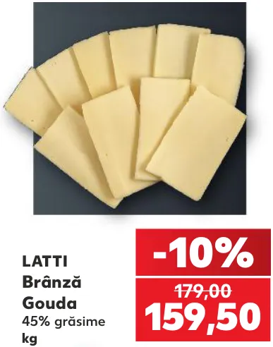 Brânză Gouda LATTI, kg