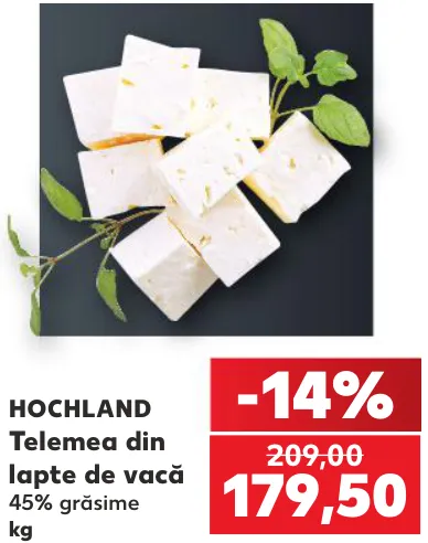 Telemea din lapte de vacă HOCHLAND, kg