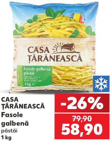 Casa Țărănească Fasole galbenă păstăi 1 kg