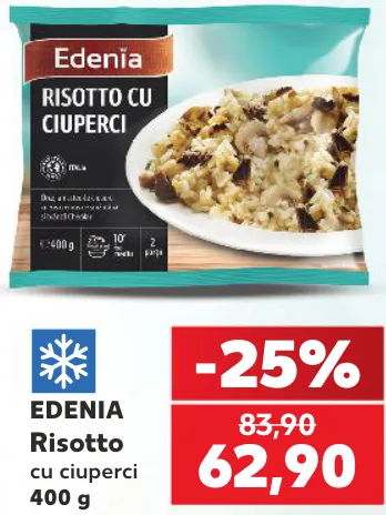 Edenia Risotto cu ciuperci, 400 g