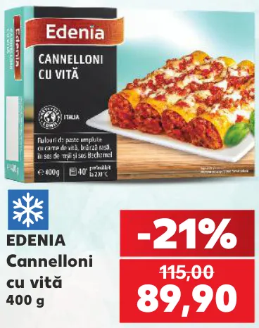 Edenia Каннеллони с говядиной, 400 г