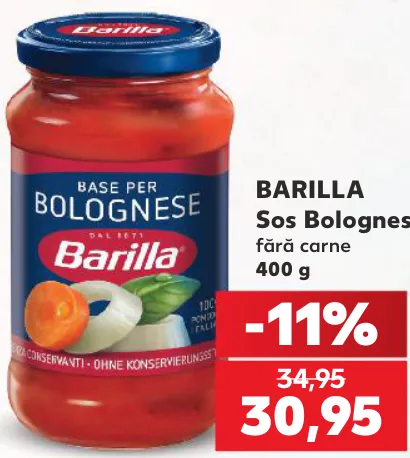 Barilla Sos Bolognese fără carne, 400 g