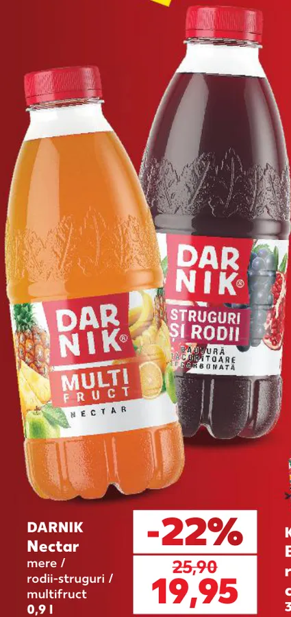 DARNIK Nectar mere / rodii-struguri / multifruct, 0,9 l