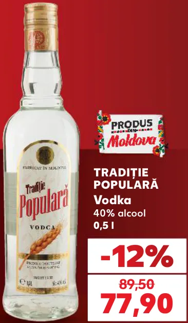TRADIȚIE POPULARĂ Vodka, 0,5 l