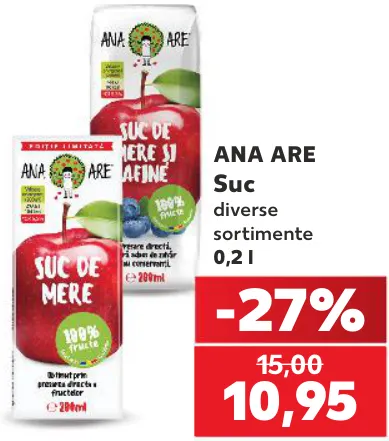 Ana Are Suc diverse sortimente 0,2 l