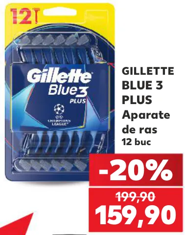 Бритвенные станки Gillette Blue 3 Plus, 12 шт.