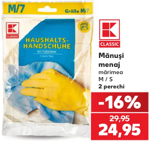 K-Classic Mănuși de menaj, 2 perechi