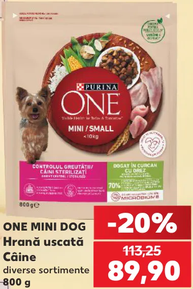PURINA ONE MINI DOG Сухий корм для собак, 800 г