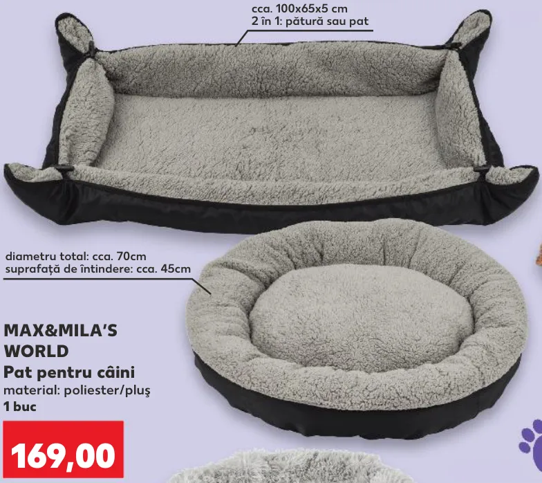 MAX&MILA’S WORLD Pat pentru câini, 1 buc