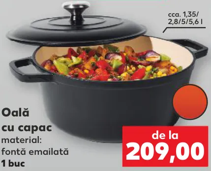 Oală cu capac, 1 buc