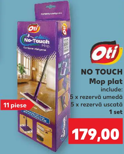 Oti NO TOUCH Mop plat, 1 set, 11 piese