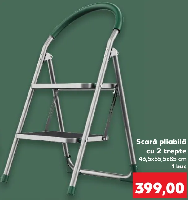 PARKSIDE Scară pliabilă cu 2 trepte, 46,5 × 55,5 × 85 cm