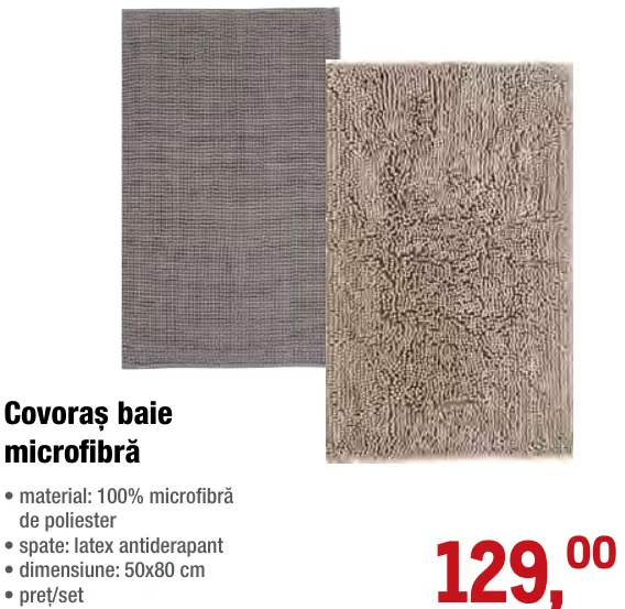 Covoraș de baie din microfibră