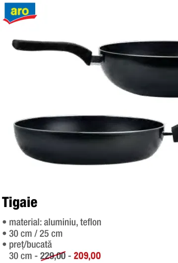 Tigaie aro, 30 cm