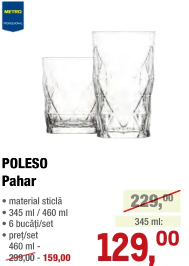 POLESO Pahar 345 ml