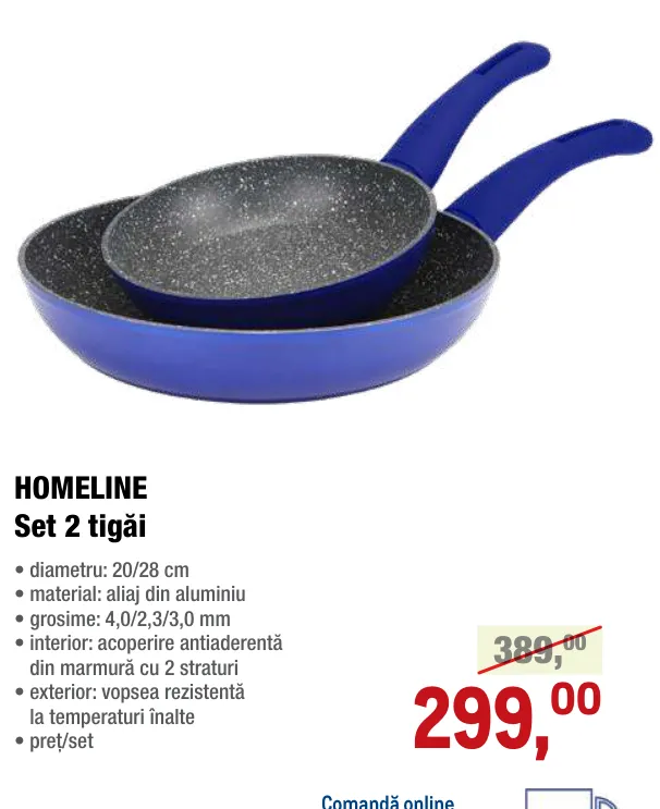 Набор из 2 сковород HOMELINE