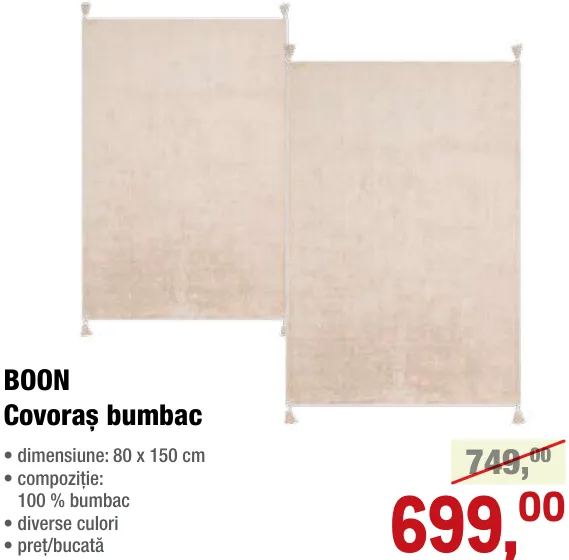 Covoraș din bumbac BOON