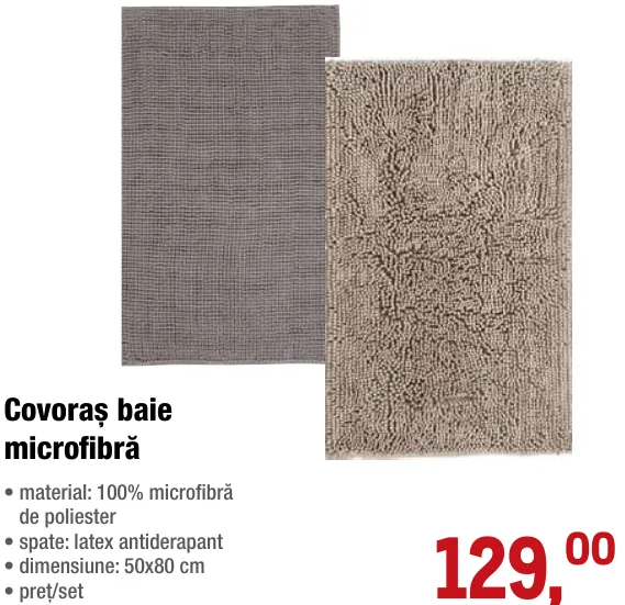Covoraș pentru baie din microfibră