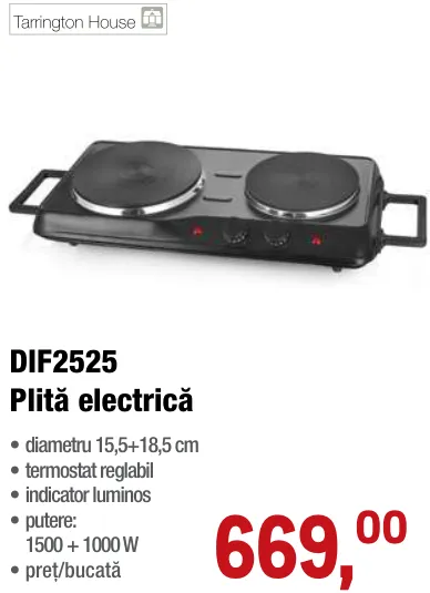 Электрическая плитка Tarrington House DIF2525