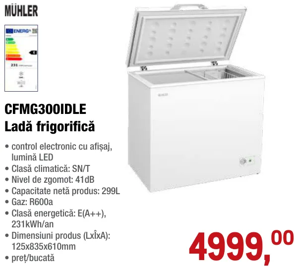 Ladă frigorifică MÜHLER CFMG300IDLE