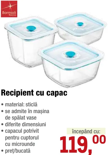 Recipient cu capac