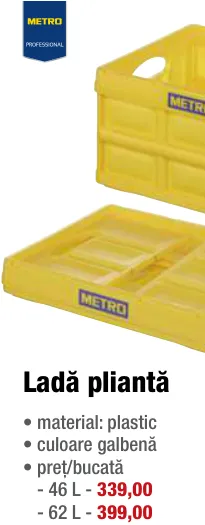 Ladă pliantă METRO Professional, 62 L