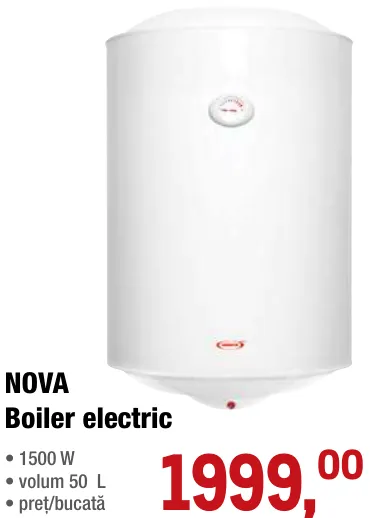 NOVA Boiler electric, 50 L