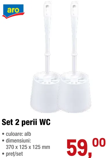aro Set 2 perii WC, 2 buc.