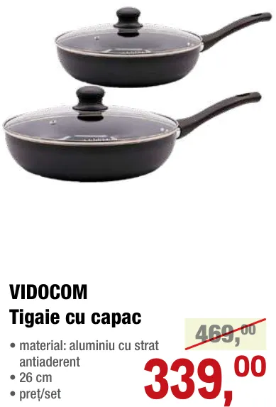 Tigaie cu capac VIDOCOM