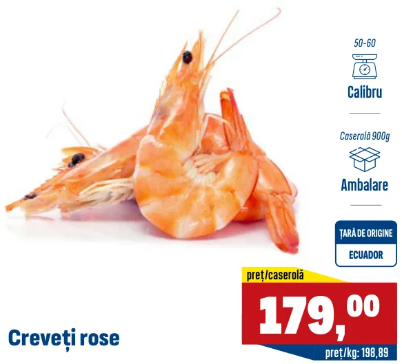 Creveți rose, 900 g