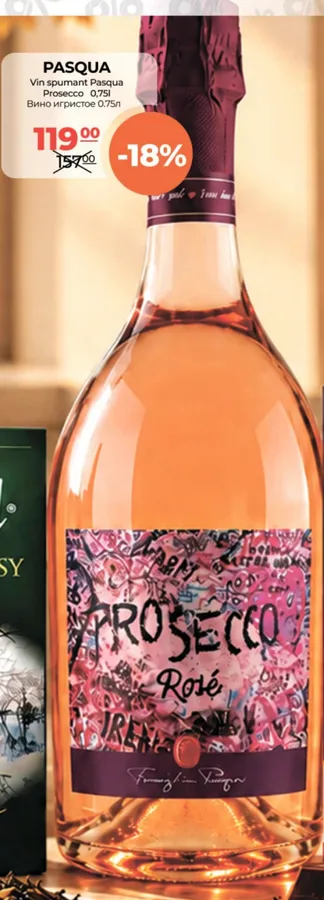 Vin spumant PASQUA Prosecco, 0,75 l