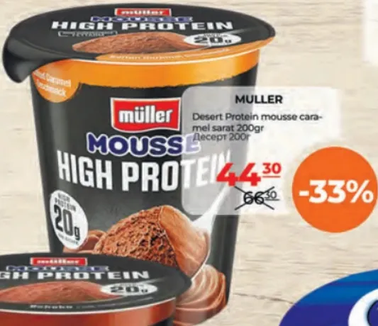 Müller Desert Protein mousse cu caramel sărat, 200 g