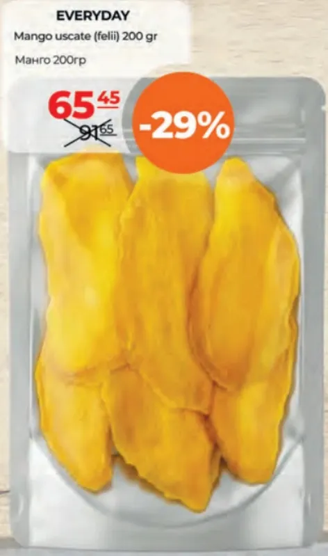 Everyday mango uscat (felii), 200 g