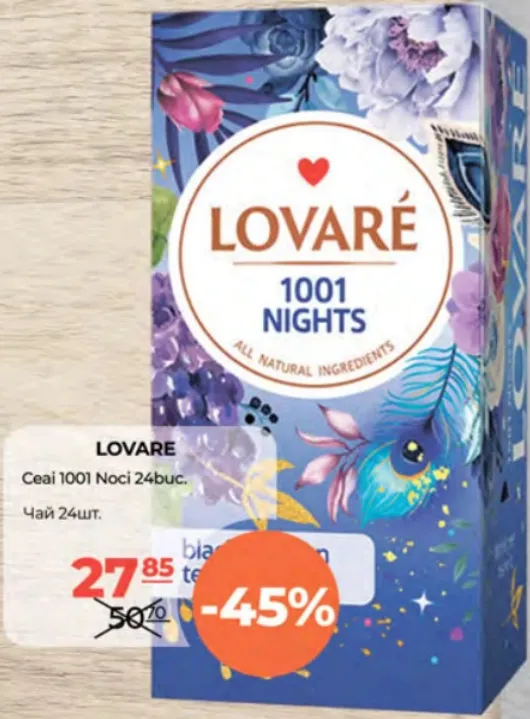 Ceai Lovare „1001 Noci”, 24 buc.