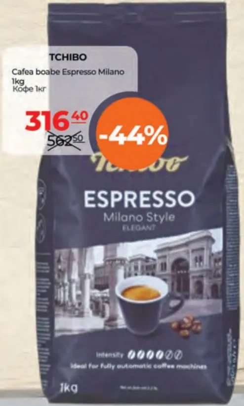 Cafea boabe Tchibo Espresso Milano, 1 kg