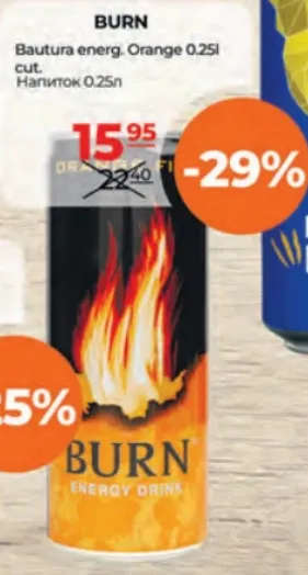Burn Энергетический напиток Orange в банке, 0.25 л