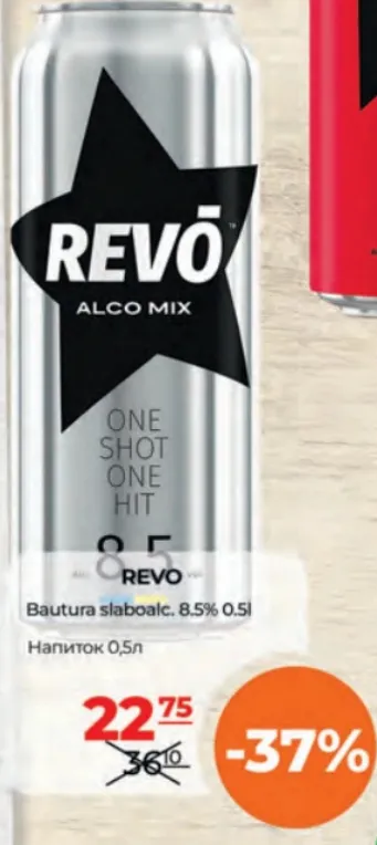 REVO Băutură slab alcoolizată 8,5%, 0,5 l