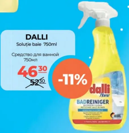 DALLI Soluție pentru baie, 750 ml