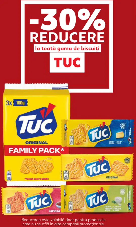 Увесь асортимент печива TUC