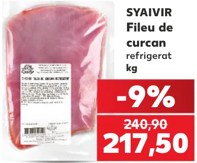 Охлаждённое филе индейки SYAIVIR, 1 kg
