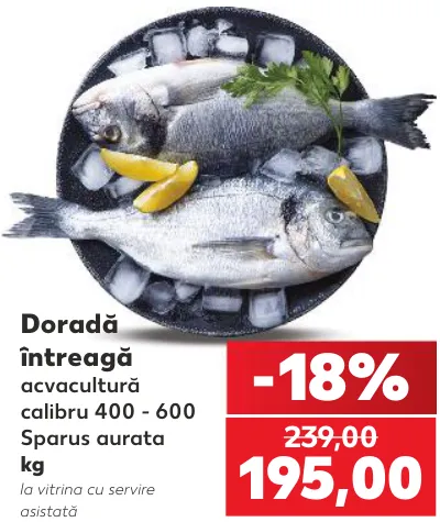Doradă întreagă, 1 kg