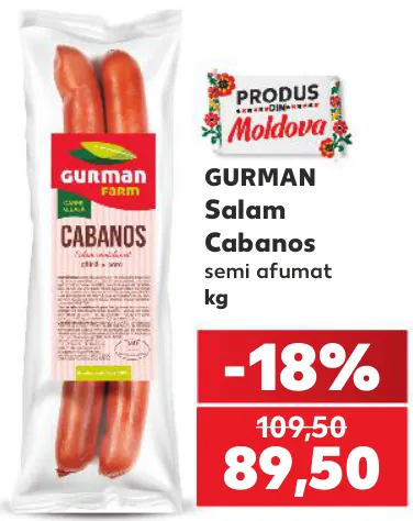 Gurman Salam Cabanos semi afumat, kg